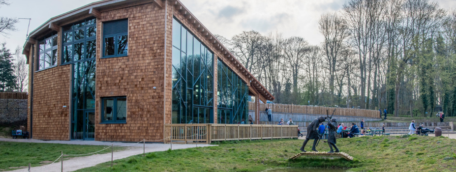 Photo showing the RSPB visitors centre in Sherwood Forest
