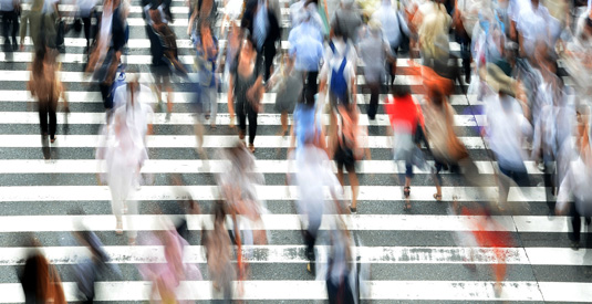 Blurred crowd of people Blurred crowd of people
